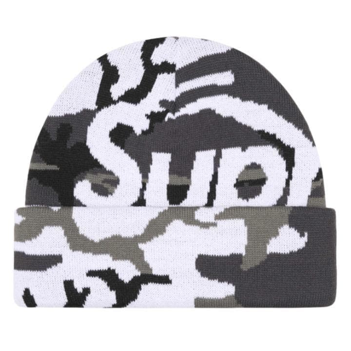 【期間限定～2/8】 Supreme Camo Big Logo Beanie