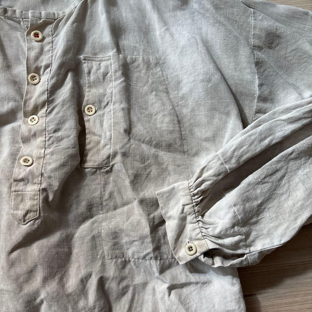 あ*え様 フレンチ　リネンスモック　vintage生地　 ボージョン　ボロ