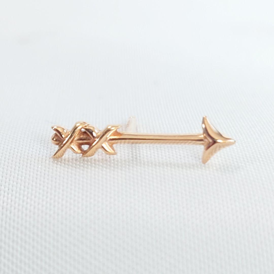 TIFFANY グラフィティ アロー ピアス ローズゴールド 片耳 シングル