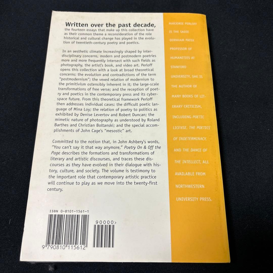 洋書 POETRY ON & OFF THE PAGE