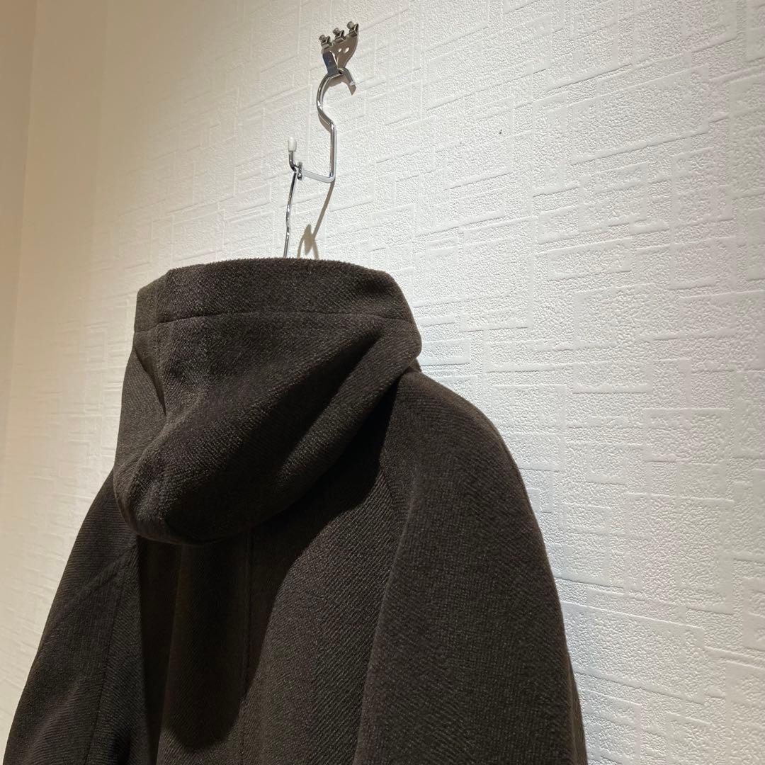 LQ Y's for men ウール フーデッドコート カーキ