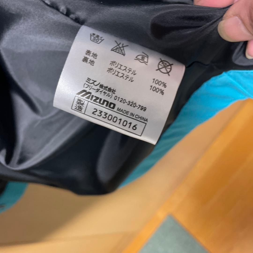 Mizuno フード付き水色ウェア SAJロゴ　非売品