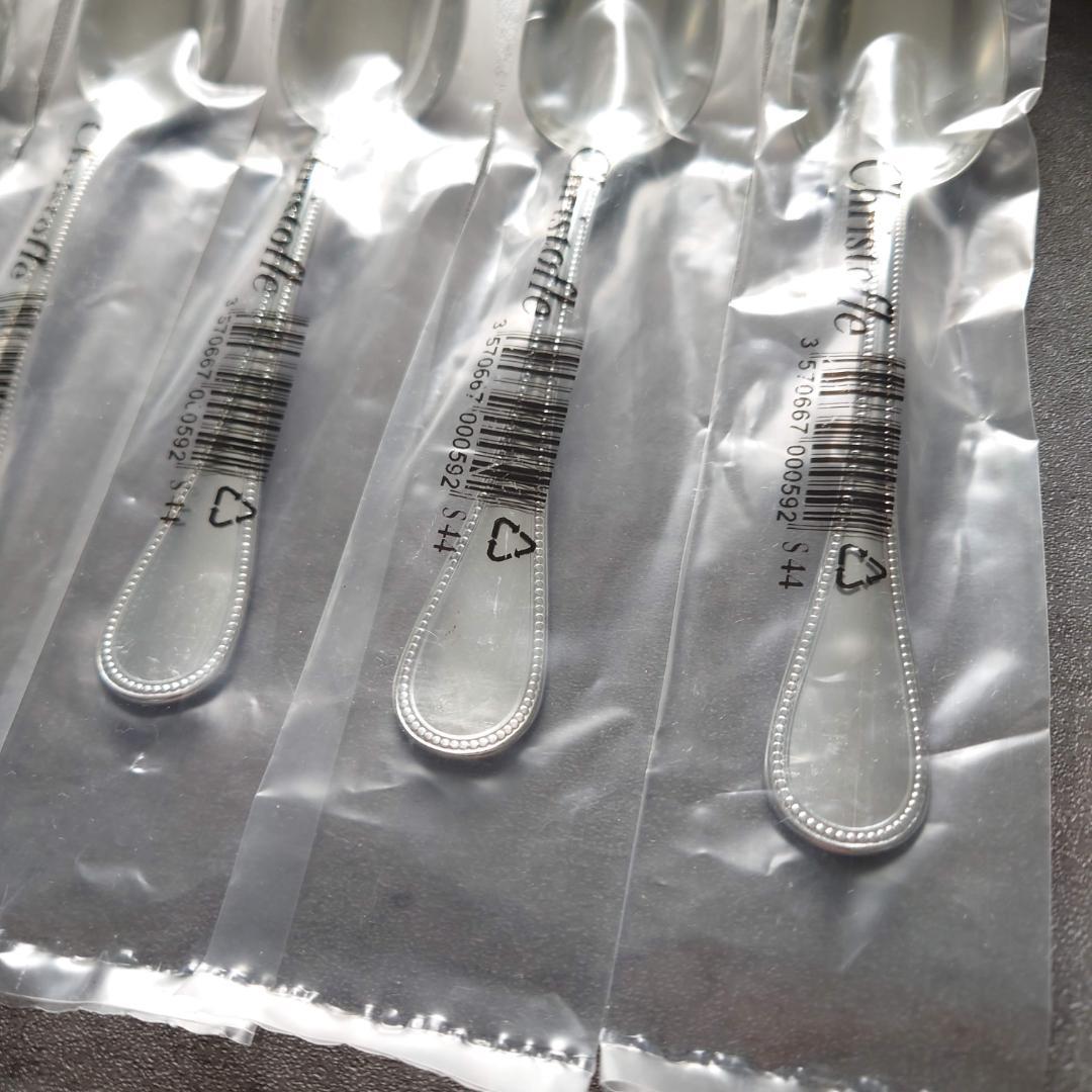 クリストフル パール コーヒースプーン 未開封 6点 紙箱入り