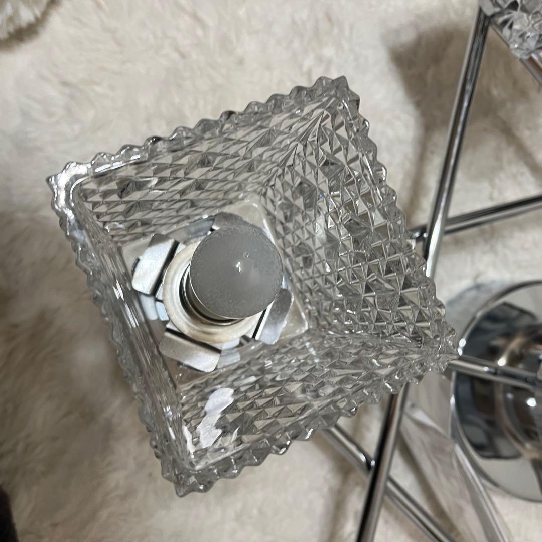 キシマ　シャンデリア　シーリングライト　amp51308 シルバー　美品