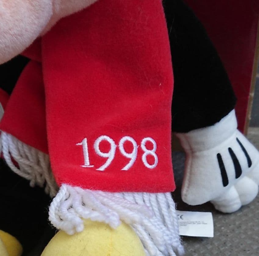 アメリカンヴィンテージディズニー箱入りミッキーマウスぬいぐるみ、クリスマス