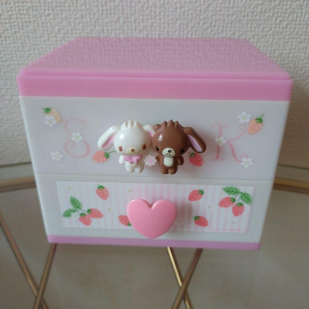 シュガーバニーズ　小物入れ　レア　サンリオ　小物入れ　ケース　引き出し　ピンク