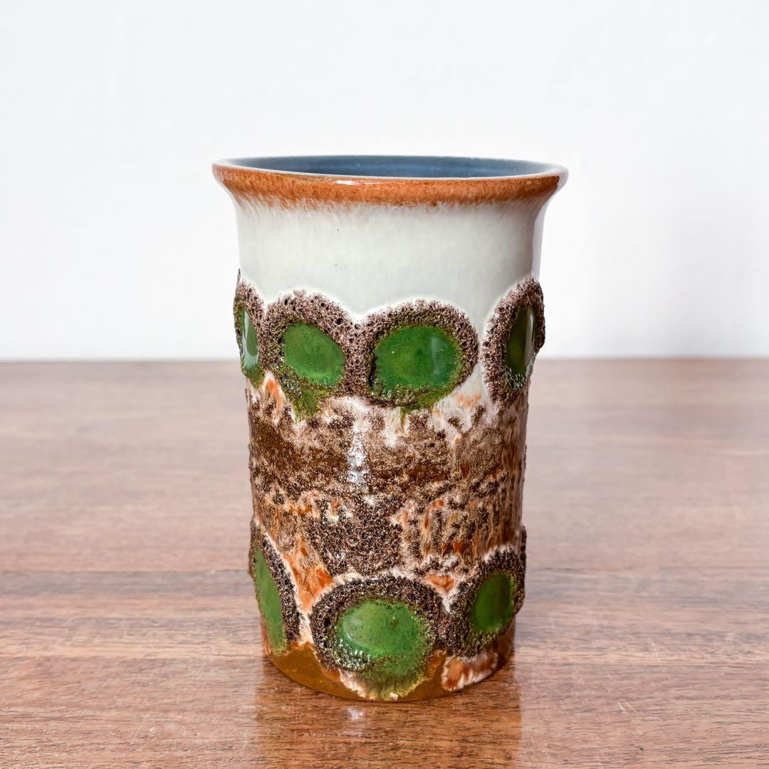 【東ドイツ Strehlaの花瓶】Fat Lava ヴィンテージ 368