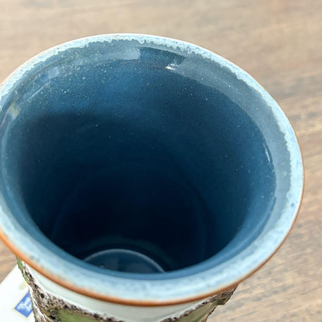 【東ドイツ Strehlaの花瓶】Fat Lava ヴィンテージ 368