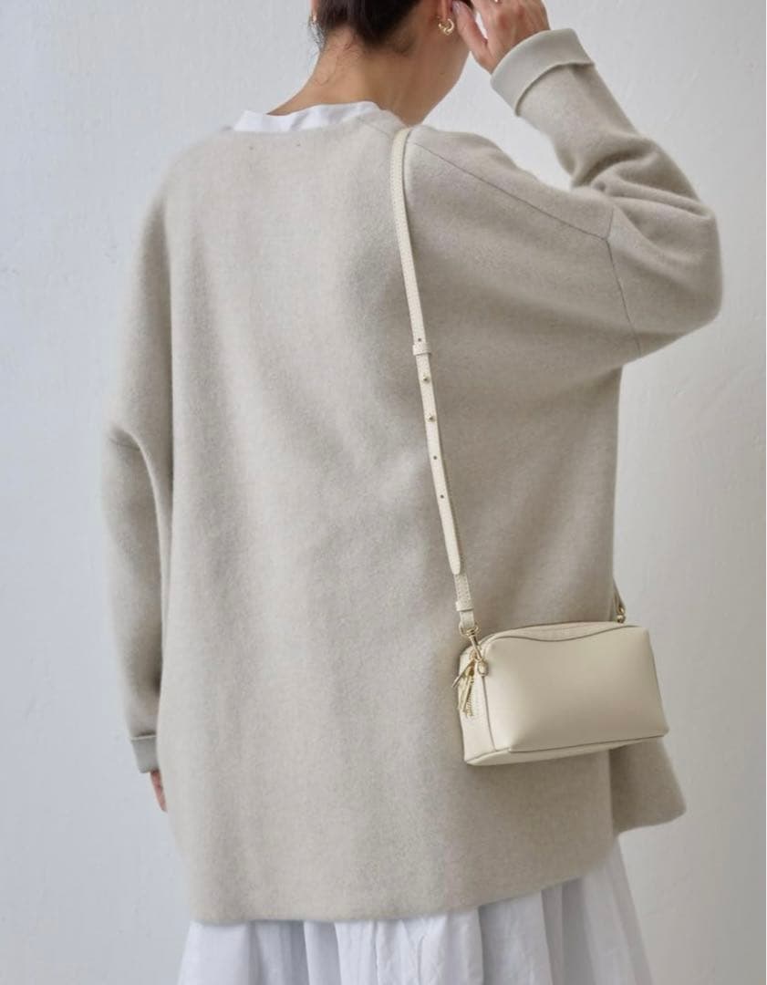 t*a様 ビアズリー✳︎洗えるニットコート✳︎アイボリー✳︎BEARDSLEY✳