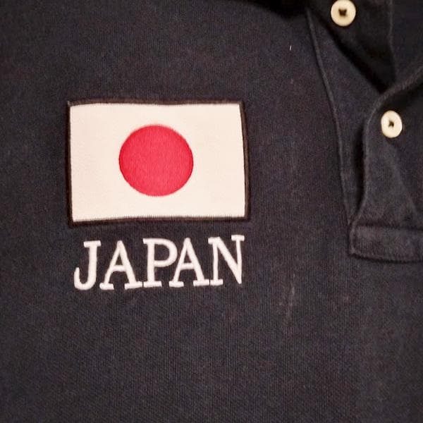 【古着】POLO ラルフローレン ビッグポニー 日本 刺しゅう 黒 【M】