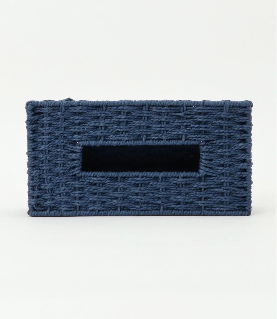 【ZOZO限定】LBC ペーパーティシュＢＯＸ　小物入れ付き ホワイト