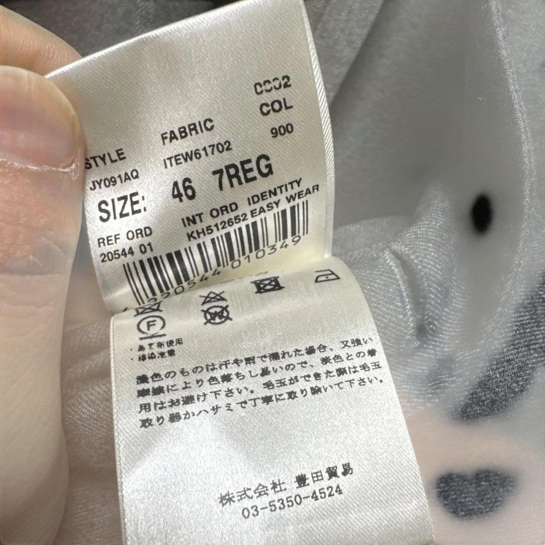 ラルディーニ 46 セットアップ スーツ 現行タグ 新ロゴ タグ グレー