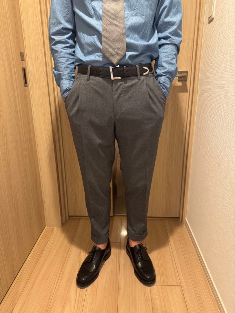 ラルディーニ 46 セットアップ スーツ 現行タグ 新ロゴ タグ グレー