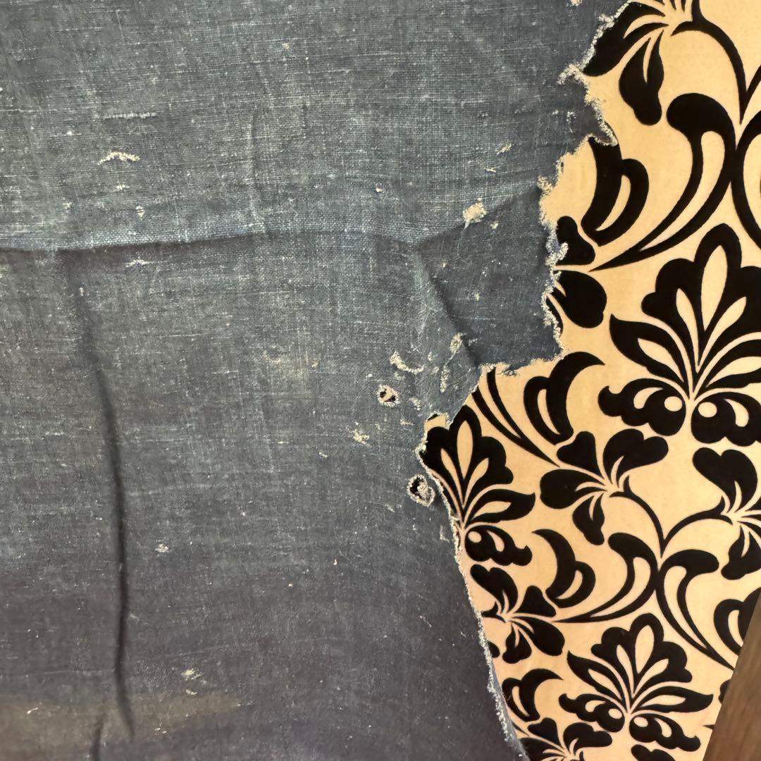 蝶々　筒書き　襤褸　古布　ハサミ