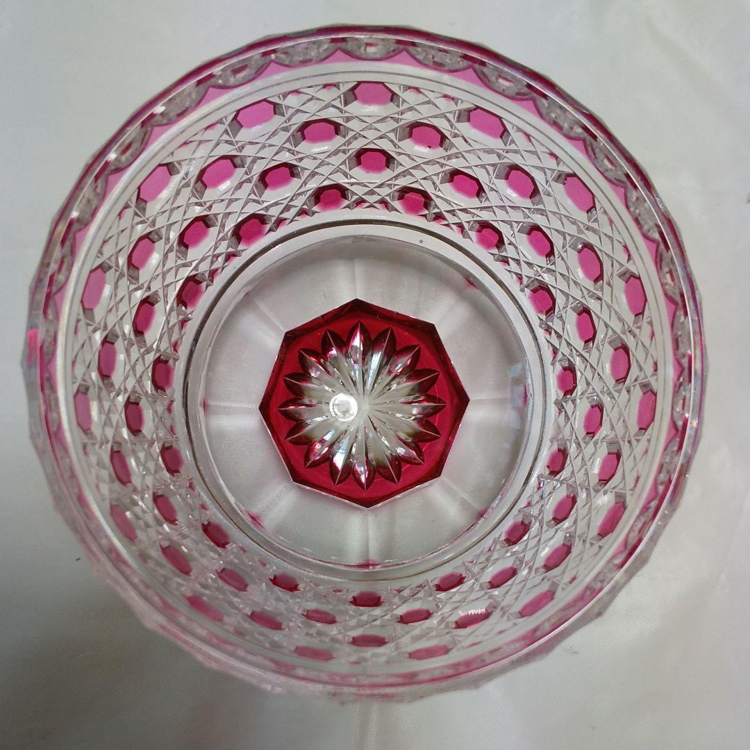 金赤被せ小鉢 総八角籠目紋