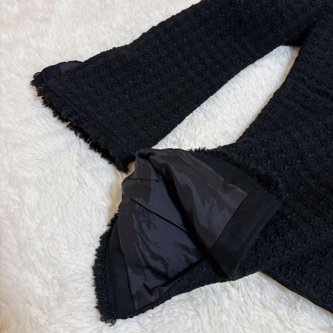 人気☆ ノーブル Le Tinteツイードジャケット ブラック