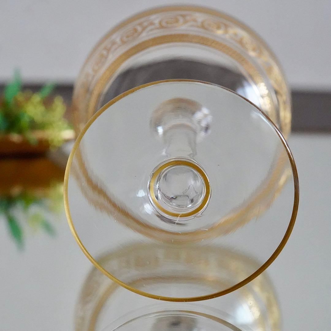 美品★オールドバカラBACCARAT 金彩アテニエンヌ シャンパンクープ グラス