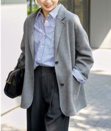 スピック＆スパン ウールミックスリバージャケット