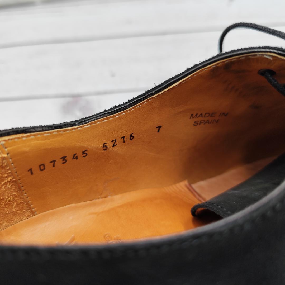 美品 Berwick1707 バーウィック 黒 ホールカット スエード 内羽根