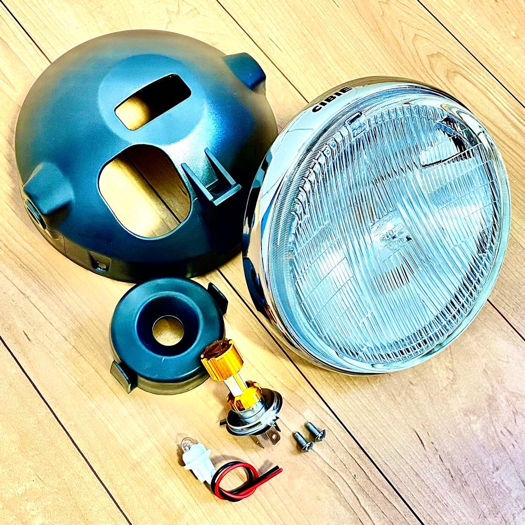 当時物 シビエ 凹み ヘッドライト CIBIE スーパーオスカー マーシャル