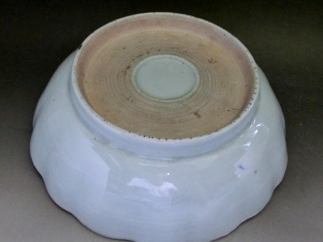 皿■古伊万里染付なます皿 19客 鶴 雲 鳥 蛇の目高台 古い膾皿 骨董品■