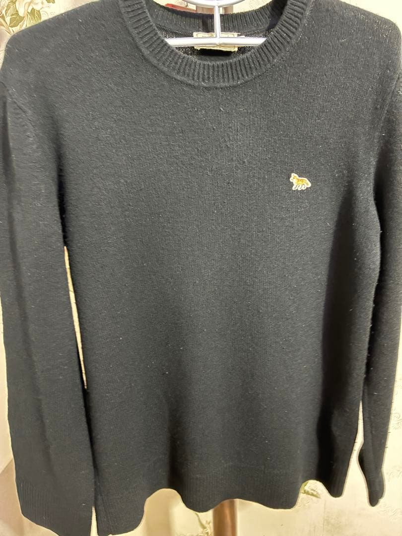 MAISON KITSUN（メゾンキツネ)ウール クルーネック ニットセーター