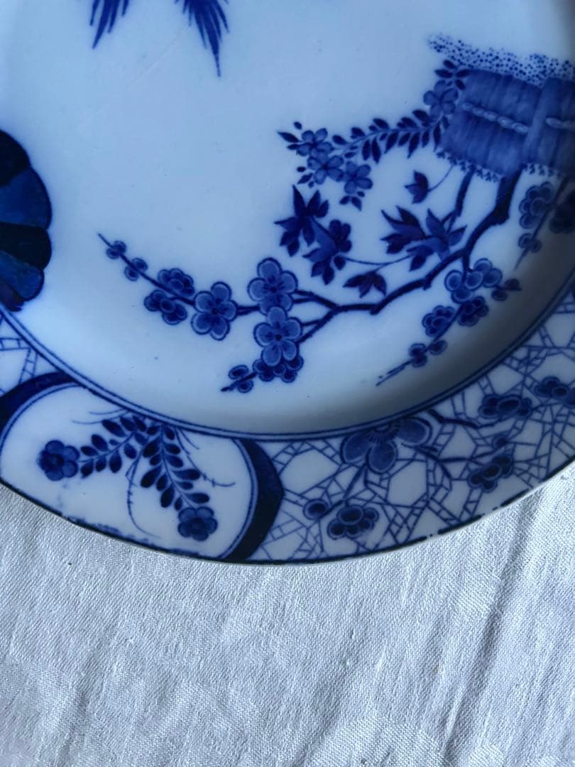 Japon Creil montereau ジャポニズム　藍色　フランス