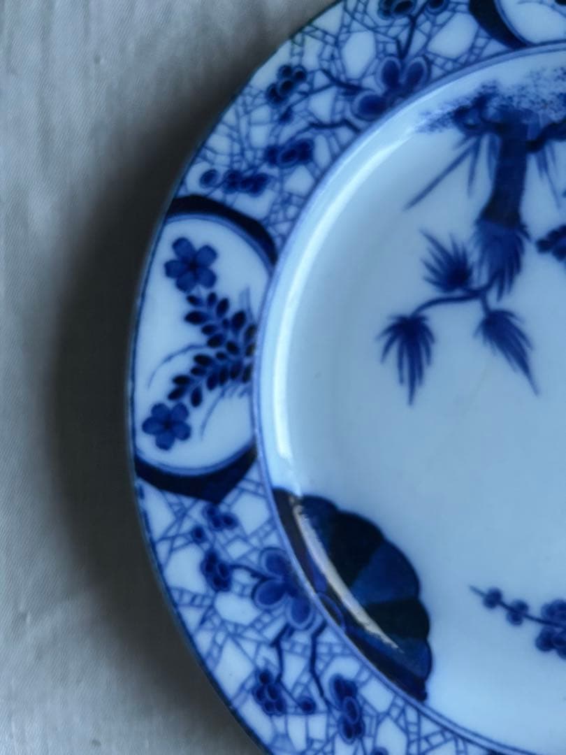 Japon Creil montereau ジャポニズム　藍色　フランス