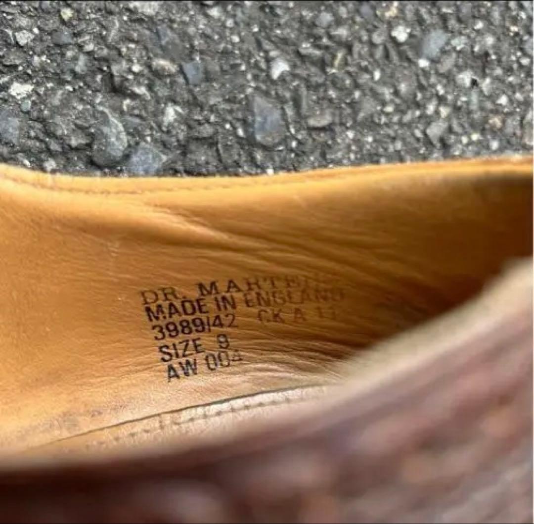 ドクターマーチン　ウィングチップ　UK9 イングランド製