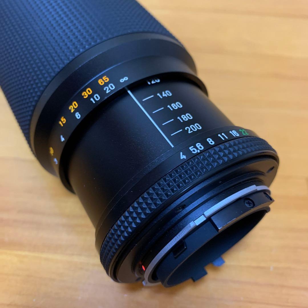 【ジャンク】CONTAX Vario-Sonnar 80-200mm、フード付き