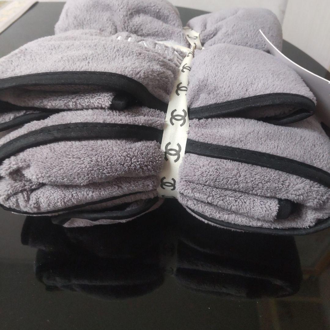 CHANEL トリプル吸収タオル グレー