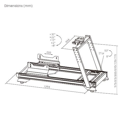 M*.様 組立品 シムレーシングコックピット シート シフター台 安定足付き 送