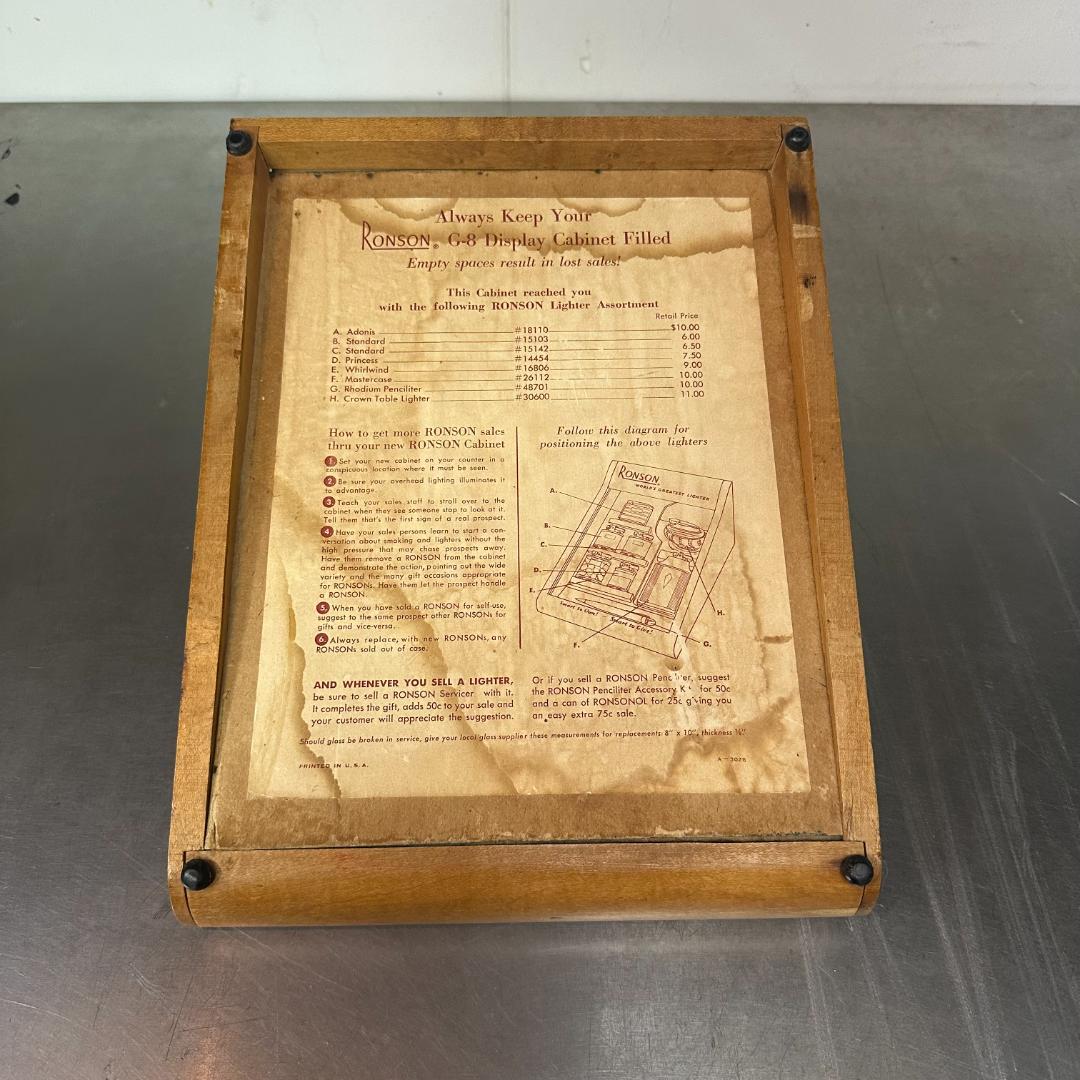 RONSON ロンソン ヴィンテージ ディスプレイケース ショーケース