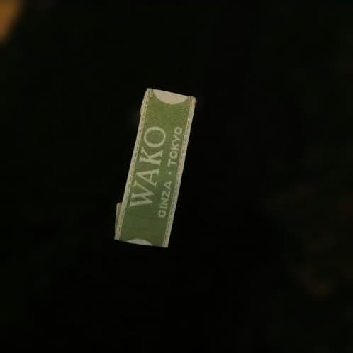 WAKO ブラック レースエッジ テーブルランナー