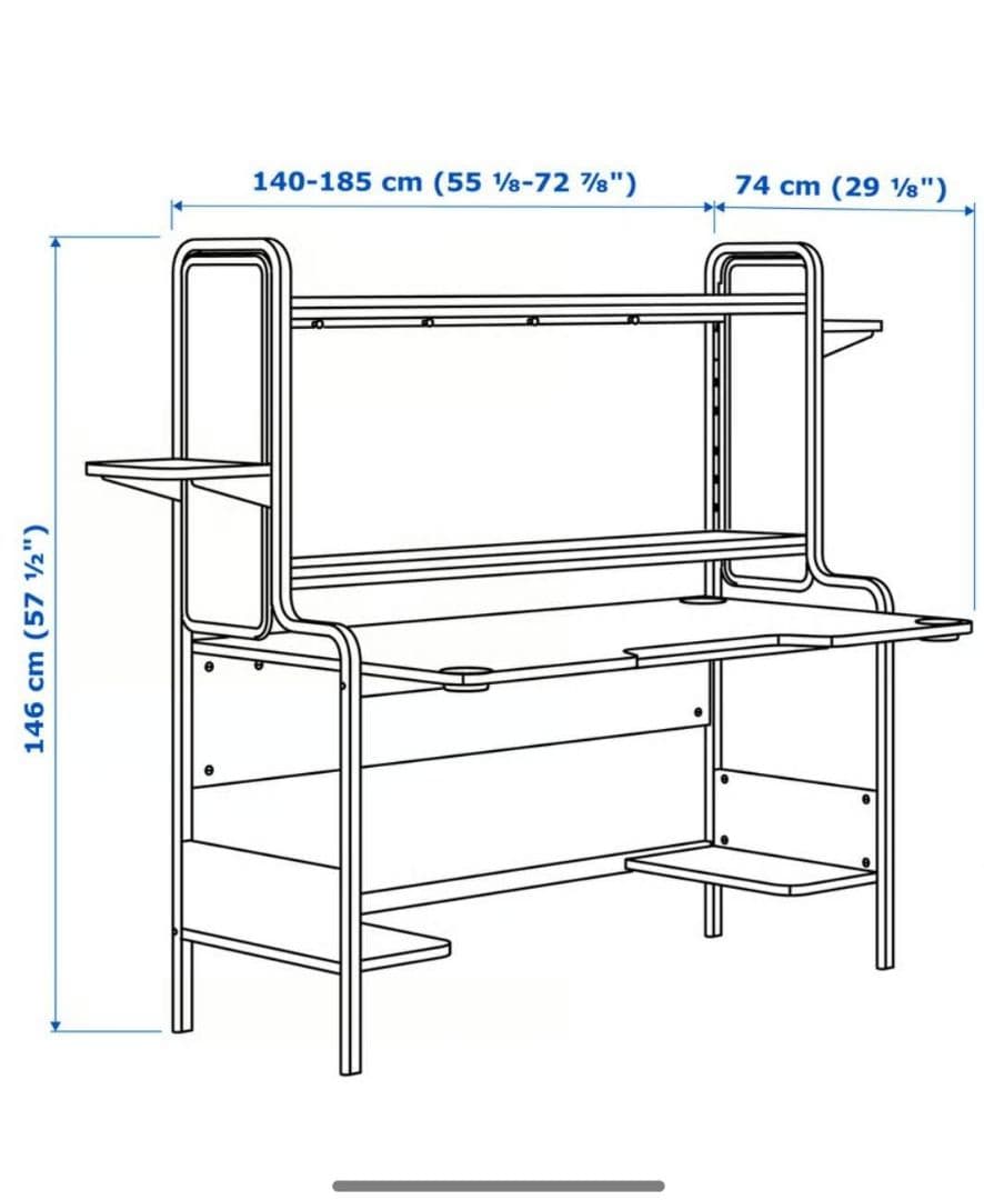 IKEAのFREDDE（フレッデ）ゲーミングデスク