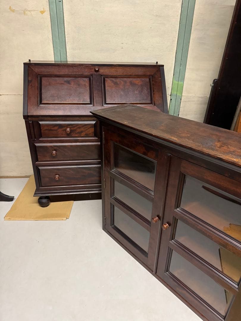 松本民芸家具 ライティングビューロー 本棚