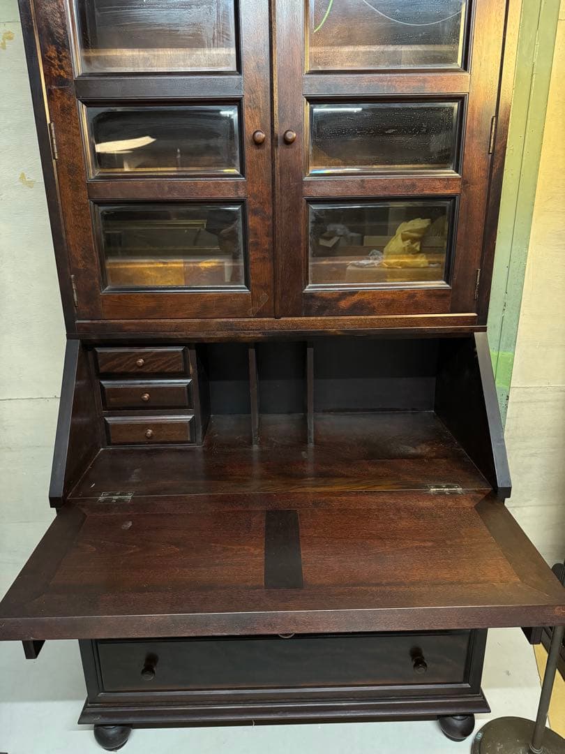 松本民芸家具 ライティングビューロー 本棚