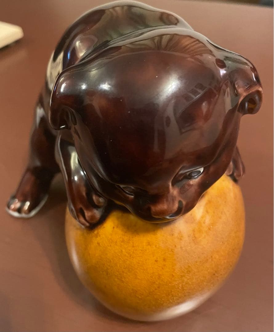 九谷焼　浅蔵五十吉　干支　戌　いぬ　置物