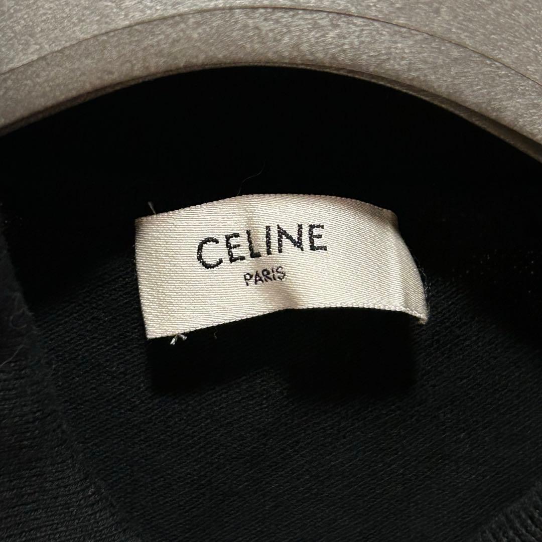 CELINE 23SS トリオンフ クロップド ポロシャツ コットンピケ