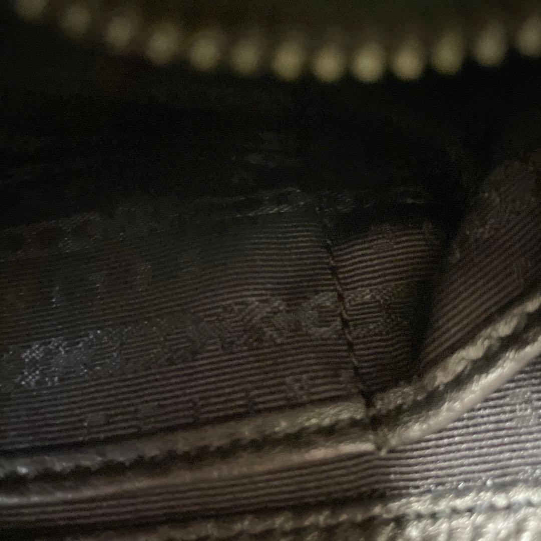 CELINE ブラウンレザー ショルダーバッグ