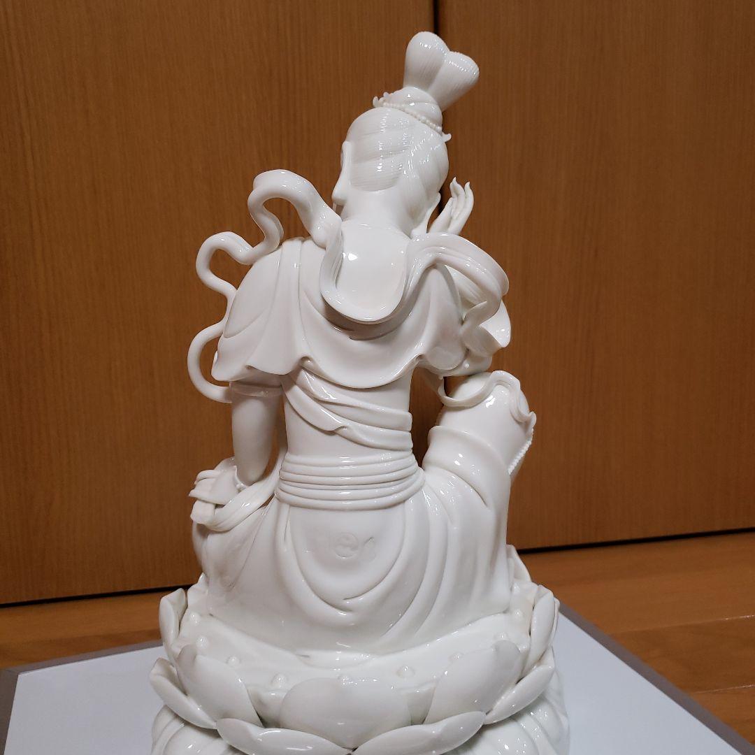 中国 唐物　徳化窯　白磁　観自在菩薩像　工芸品