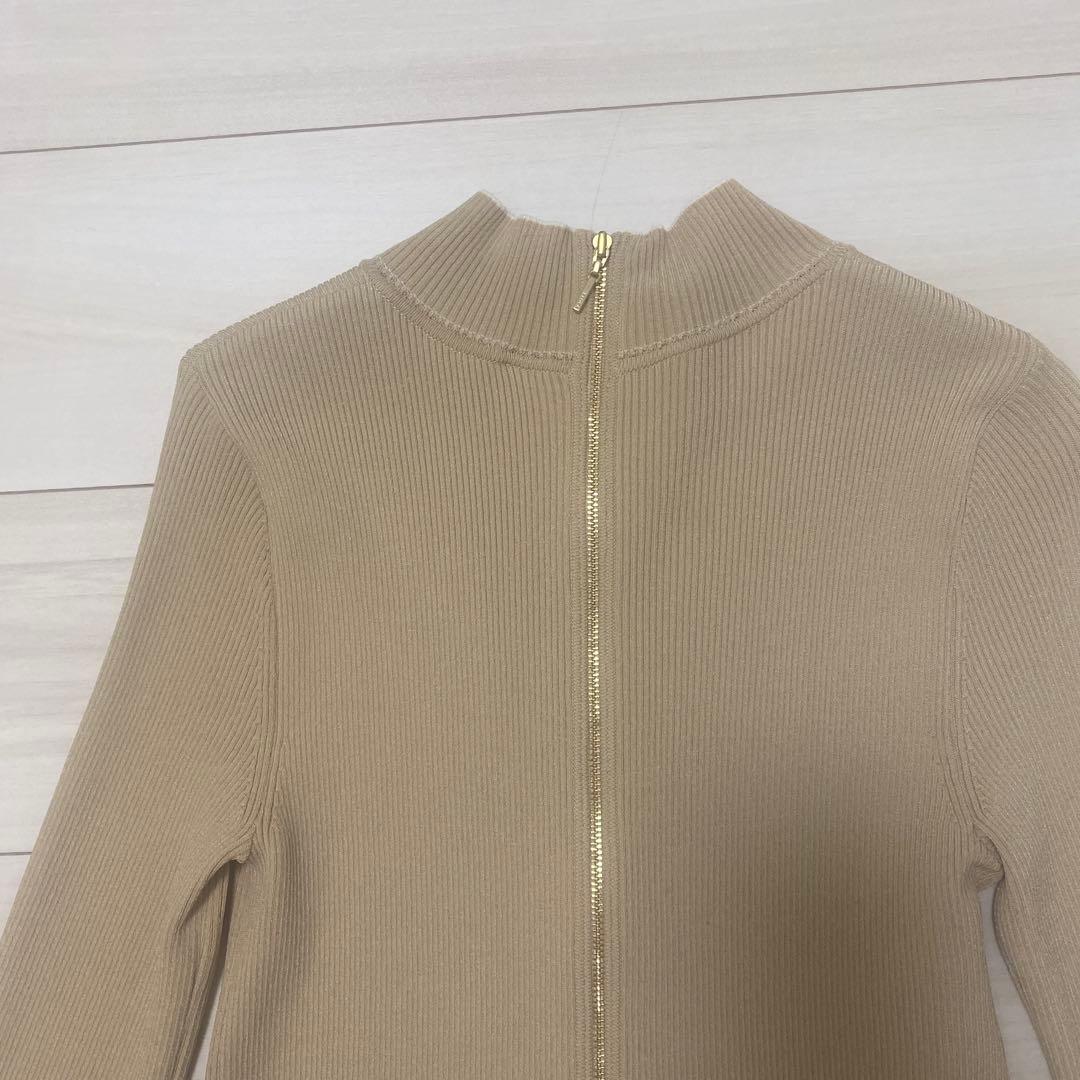 エポカ ベージュ 長袖 ワンピース 40