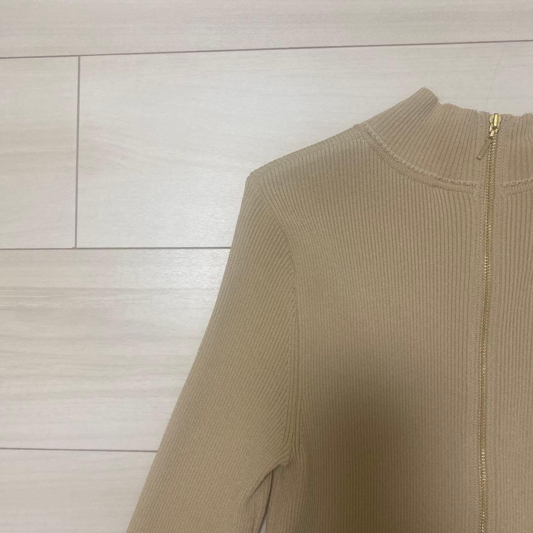 エポカ ベージュ 長袖 ワンピース 40