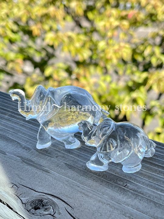 １点物　ガネーシュヒマール産水晶　象の置物