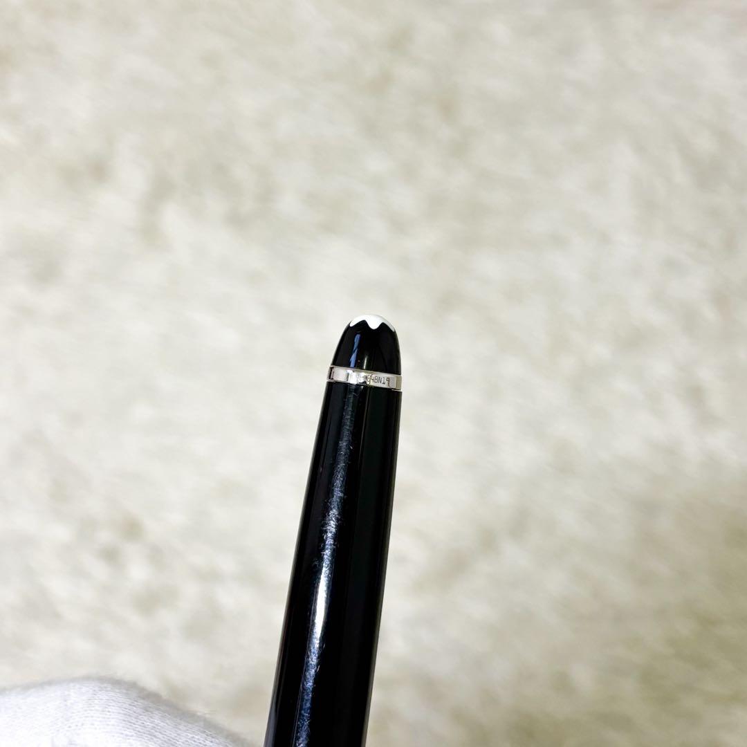 【美品】モンブラン マイスターシュテュック 回転式ボールペン ブラック プラチナ