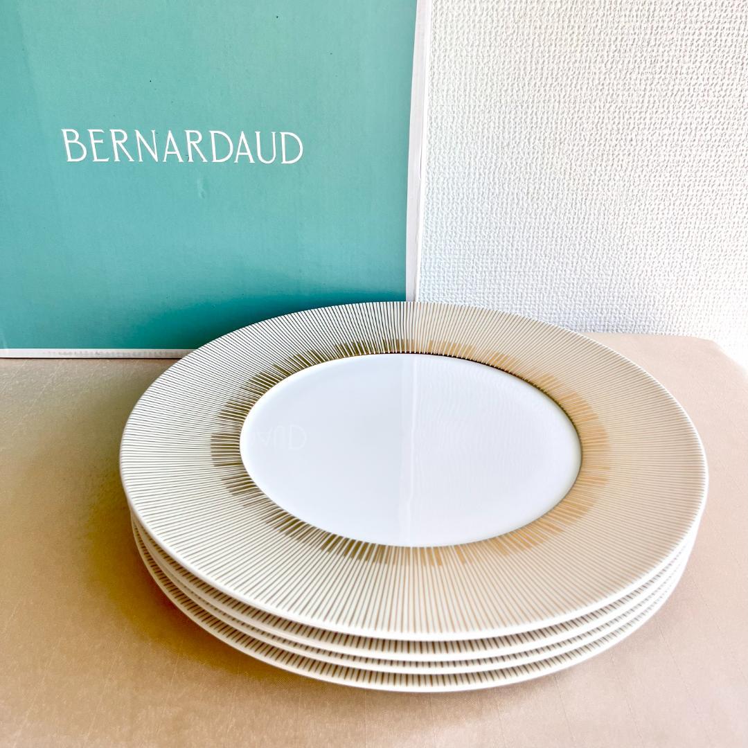 ★新品未使用★フランス製BERNARDAUD　ゴールドプレート　大皿　ディナー皿