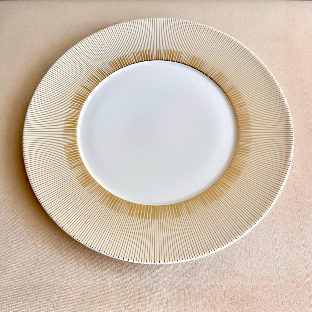 ★新品未使用★フランス製BERNARDAUD　ゴールドプレート　大皿　ディナー皿