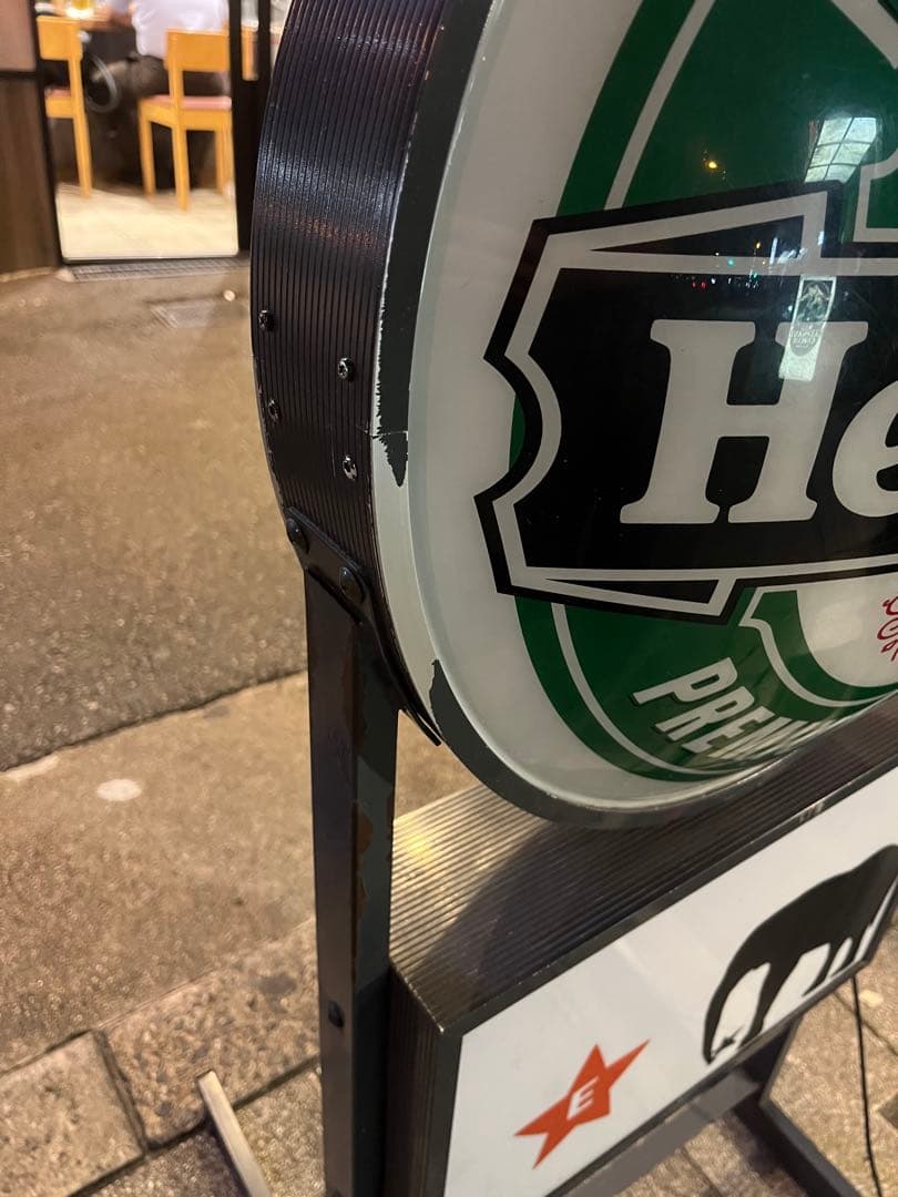 希少品　Heineken サインボード　電飾看板　LED交換済み　店舗引取大歓迎