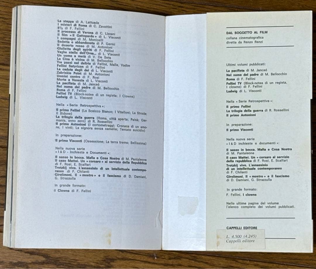 ヴィスコンティ映画本2冊イタリア語版ヴェニスに死す　ルートヴィヒ　シナリオと解説