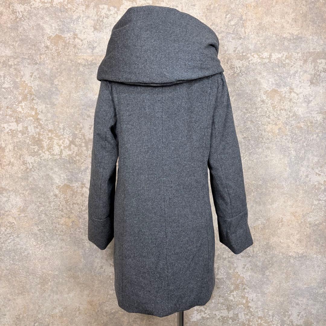 美品✨アルアバイル ウールアンゴラ×ダウン フードコート 2 グレー